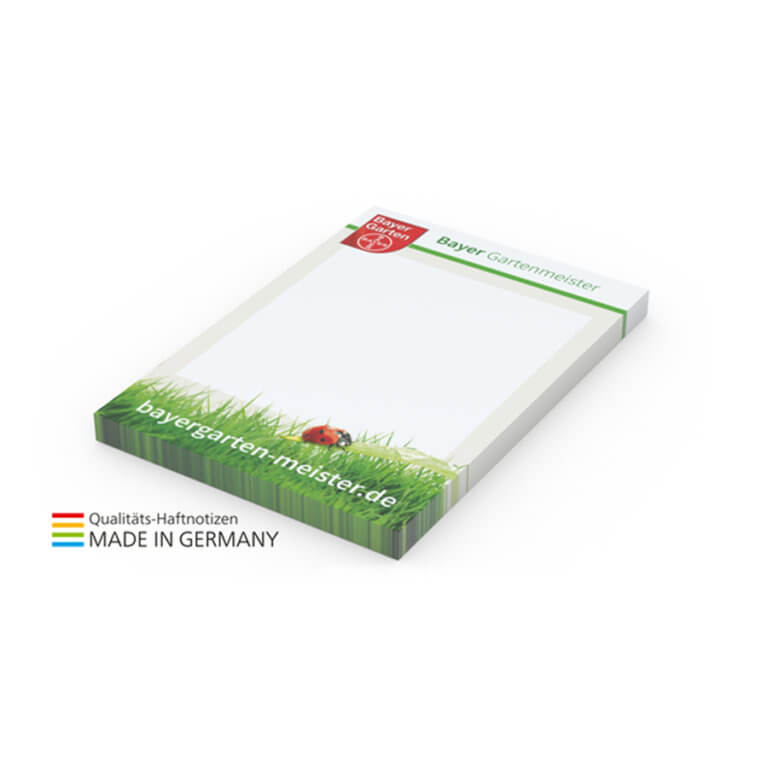 Haftnotizen mit Logo