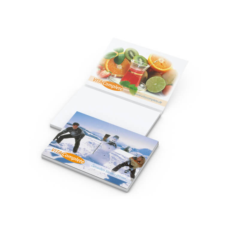 Haftnotizen mit Logo