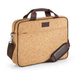 Nachhaltige Laptoptasche mit Logo, Kork